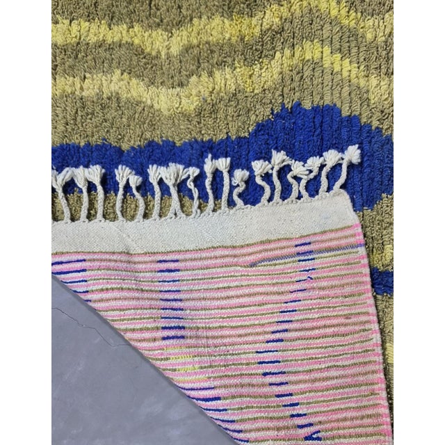 Textile Handwoven Berber Wool Rug - 8.5 X 5.2 Ft For Sale - Image 7 of 9