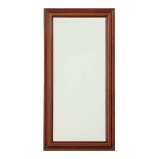 Modern Mahogany Framed Full-Length Mirror For Sale