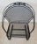 Modern Woodard Briarwood Collection Wrought Iron Four Barrel Cantilever/Rocker Chairs and Table Set For Sale - Image 3 of 10