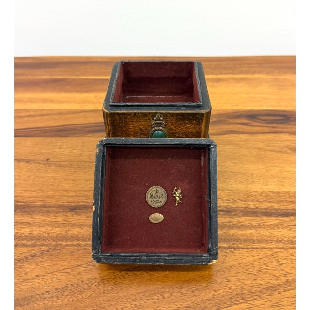 Chocolate Vintage Jo Marz Limited Edition Wooden Trinket Box No. 11/500 For Sale - Image 8 of 10