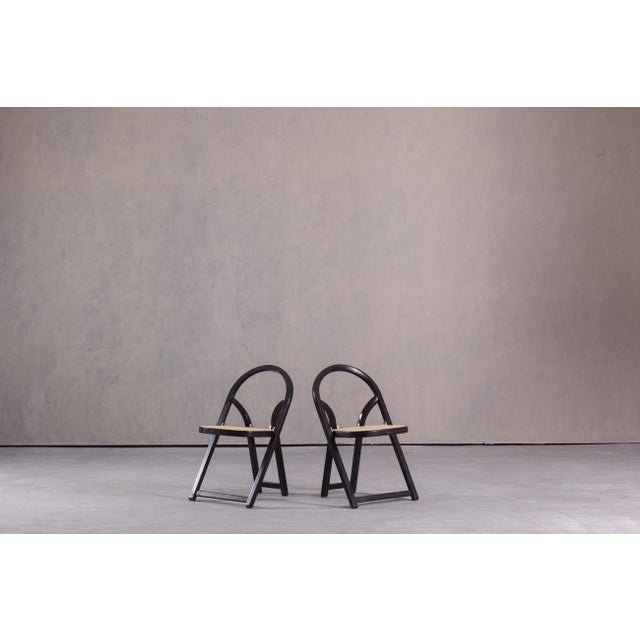 Mid-Century Modern Arca Folding Chairs by Gigi Sabadin for Crassevig, Italy, 1970s, Set of 2 For Sale - Image 10 of 10