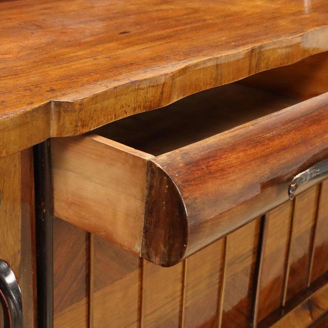 Wood Vintage Cupboard in Walnut, Italy, 1930s For Sale - Image 7 of 14