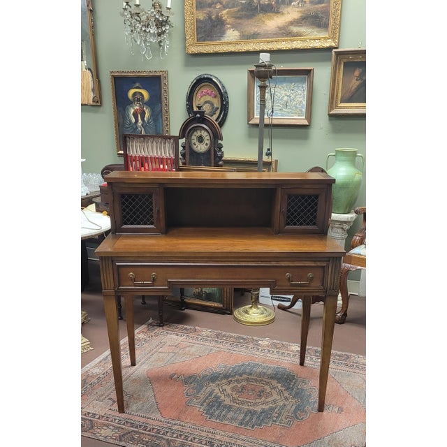 Fine 1950s Continental Desk For Sale - Image 9 of 9