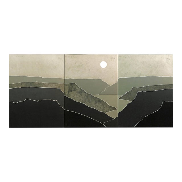 1980s Keefer "Taos for Chris" Signed Numbered Collagraph Art 3 Pcs, 2 Looks For Sale