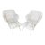 Pair of 1950’s Russell Woodard Sculptural Spring Chairs With Ottoman Set, 4 Pieces, Attributed For Sale