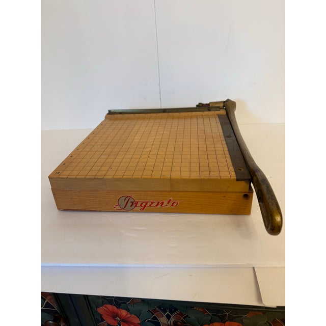 1920s Vintage Ingento Paper Cutter For Sale - Image 5 of 6