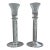 1960s Pair of Encased Helix Candlestick Holders-Made in Sweden For Sale