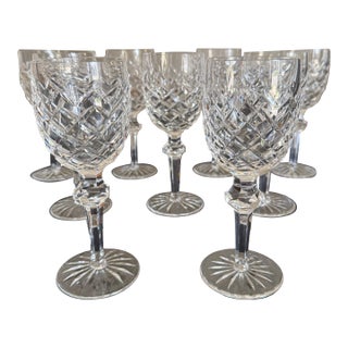 Vintage Waterford Crystal Powerscourt Stemware - Set of 9 For Sale