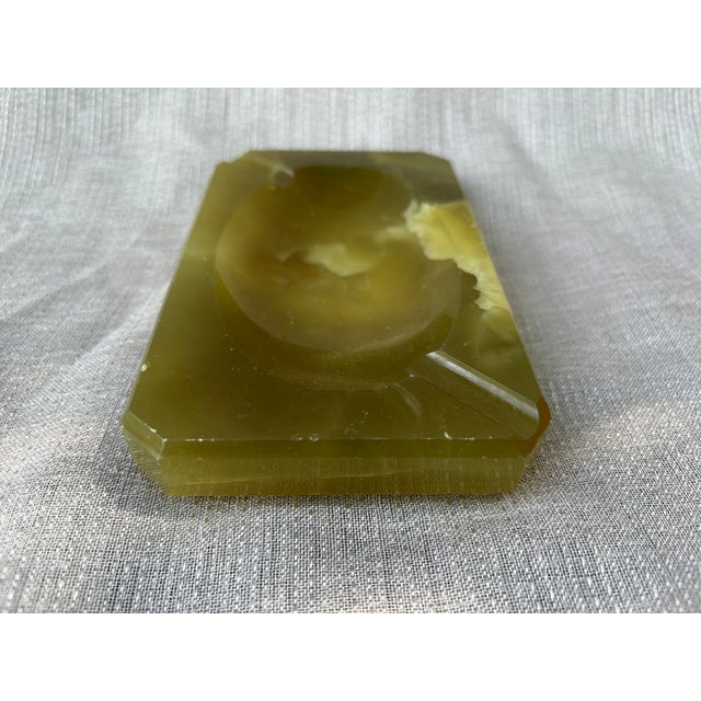 Mid Century Green Marble Catchall Ashtray For Sale In New York - Image 6 of 16