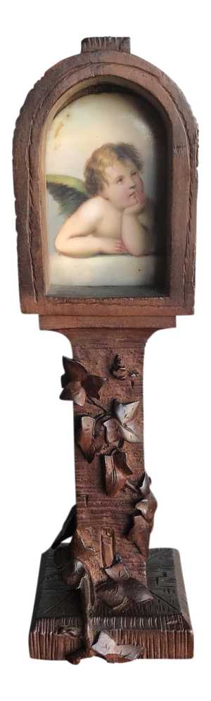 Miniature Carved Wooden Hutch