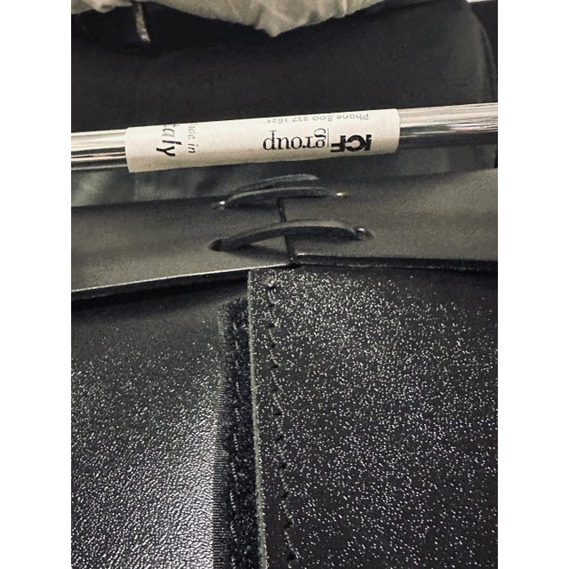 1970s Icf Pelle Contemporary Chairs- Set of 6 For Sale In Chicago - Image 6 of 6