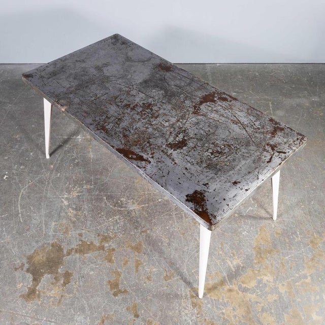 Vintage French T55 Rectangular Dining Table from Tolix, 1960s For Sale - Image 11 of 12