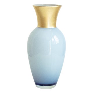 Murano Vase in Gold by Mariana Iskra for Ribes the Art of Glass For Sale