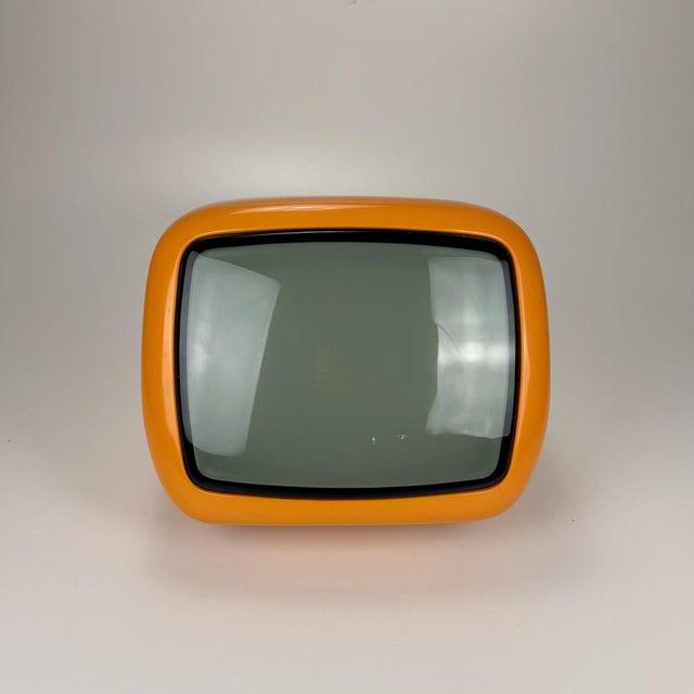 Orange TV Set from Iskra Minirama, Former Yugoslavia, 1970s, in Good conditions. Designed 1970 to 1979 I have official...