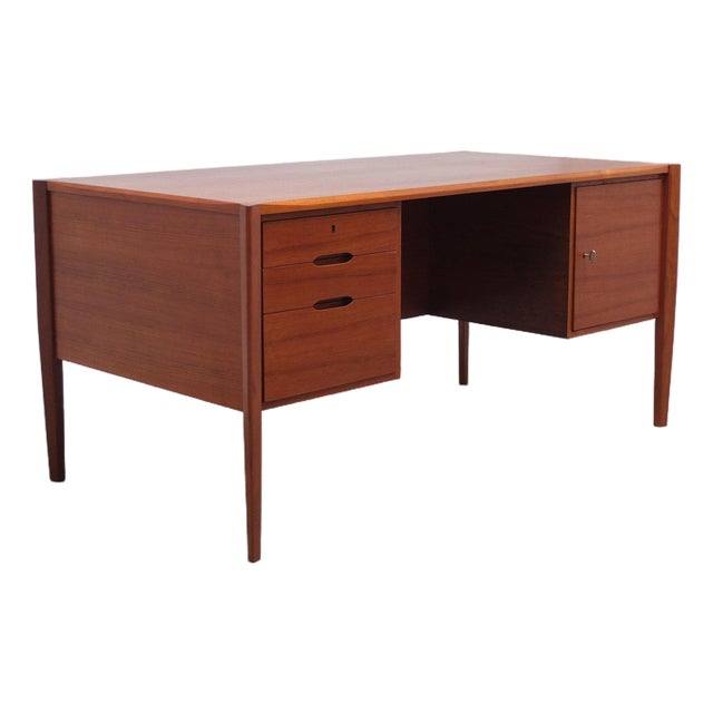 Freestanding Desk with Bookshelf by Wilhelm Renz, 1960s For Sale