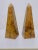 Pair Lacquered Tobacco Leaf Obelisk, Giovanni Patrini, Italy 1980 For Sale - Image 4 of 9
