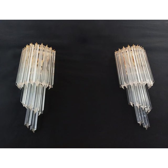 Gold Vintage Murano Sconces, 1990s, Set of 2 For Sale - Image 8 of 15