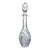 Crystal Glass Pinwheel Decanter W/ Stopper For Sale