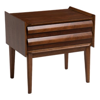 Lane First Edition Walnut Nightstand Mid Century For Sale