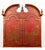 Late 20th Century George-I Style Red Chinoiserie Secretary Bookcase For Sale - Image 4 of 7