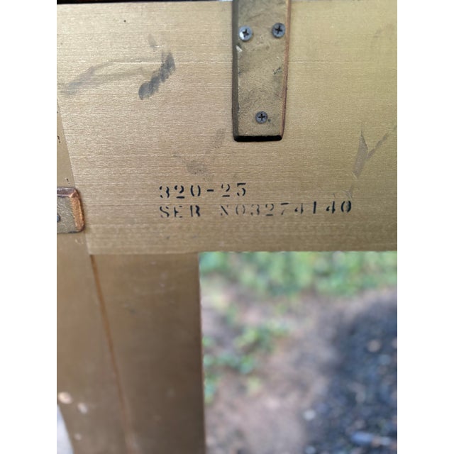 1950s Mid Century Italian Hollywood Regency Gilt Metal King Headboard. For Sale - Image 10 of 10