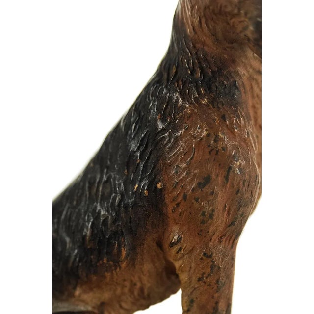 Brown Austrian Bronze English Terrier Figurine For Sale - Image 8 of 9