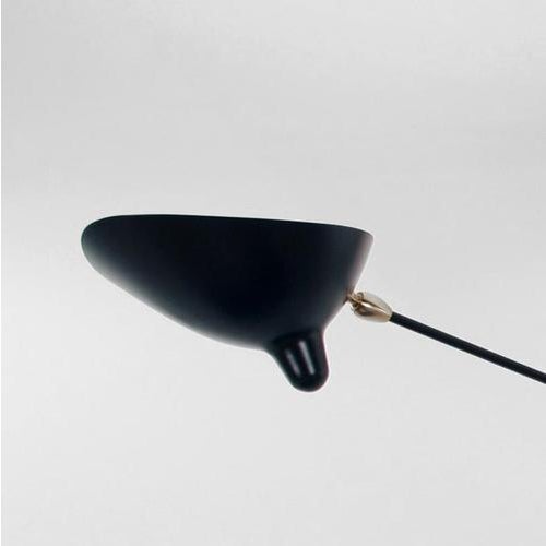 Not Yet Made - Made To Order Mid-Century Modern Black Six Rotating Arms Ceiling Lamp by Serge Mouille For Sale - Image 5 of 10