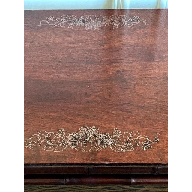 Late 19th Century Chinese Altar Table with Silver Wire Inlays For Sale - Image 10 of 12