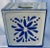 Ceramic Blue and White Alpine Flower Vase, Deft Style For Sale - Image 7 of 13