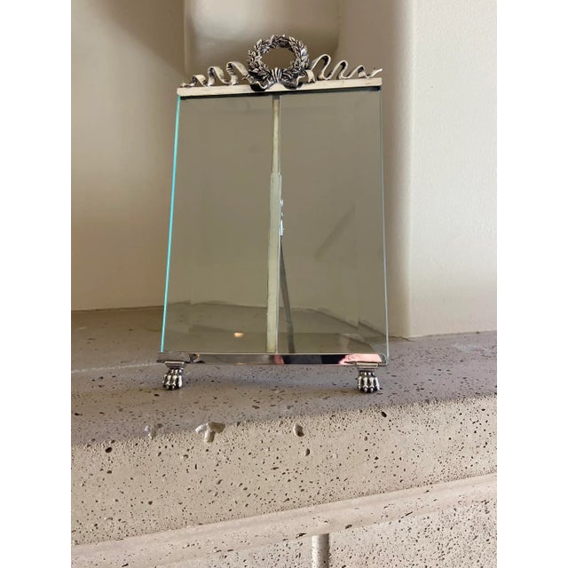 Traditional Vintage Ciardini 925 Sterling Silver Glass Picture Frames - Set of 2 For Sale - Image 3 of 14