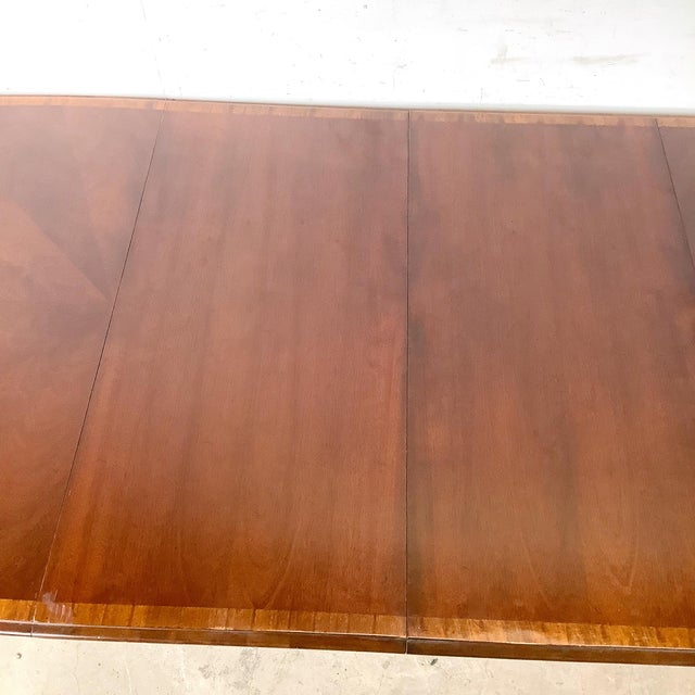 Queen Anne Mahogany Oval Extension Dining Table, Hickory Chair Company “James River Collection” For Sale - Image 16 of 18