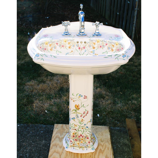 Early 21st Century Kohler Artist Edition English Trellis Porcelain