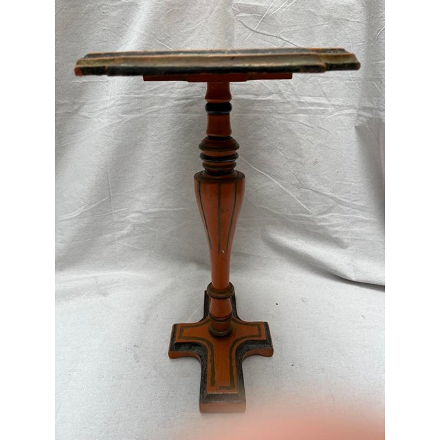 Early 20th Century Wood Pedestal Drinks Table For Sale - Image 5 of 12