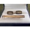 Vintage Burberry Gold Plate Cufflinks&Tie Clip In Original Case, "Circa 1970s" For Sale - Image 16 of 18