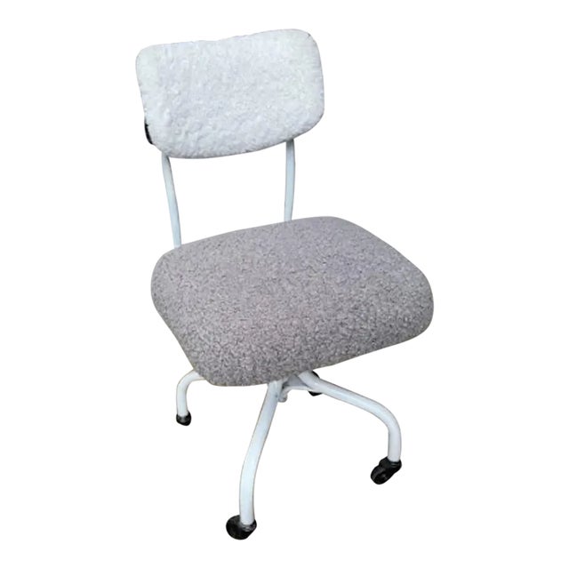 Steelcase Furry 1950s Industrial Office Chair Conversion For Sale