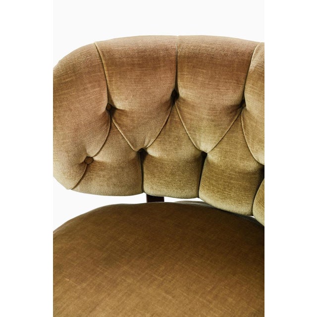 Easy Chairs in Beech and Velvet attributed to Otto Schulz, 1936, Set of 2 For Sale - Image 4 of 7