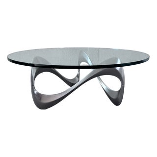 Vintage Snake Coffee Table by Knut Hesterberg for Ronald Schmitt, 1970s For Sale