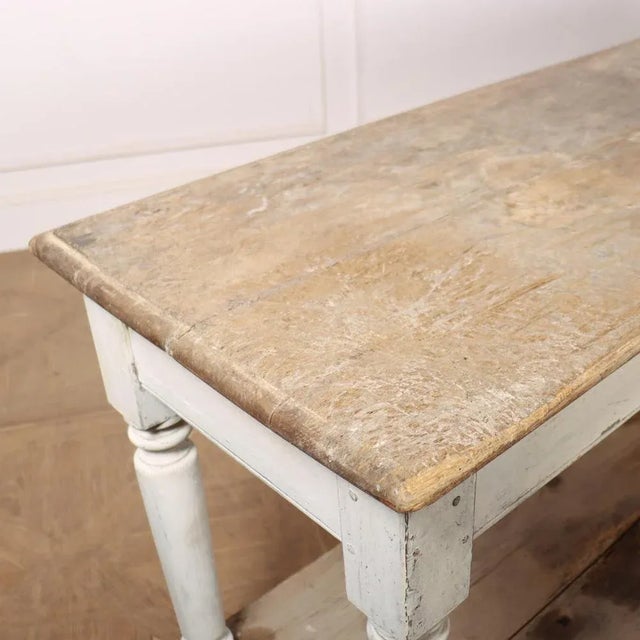 Wood French Original Painted Drapers Console, 1890s For Sale - Image 7 of 9