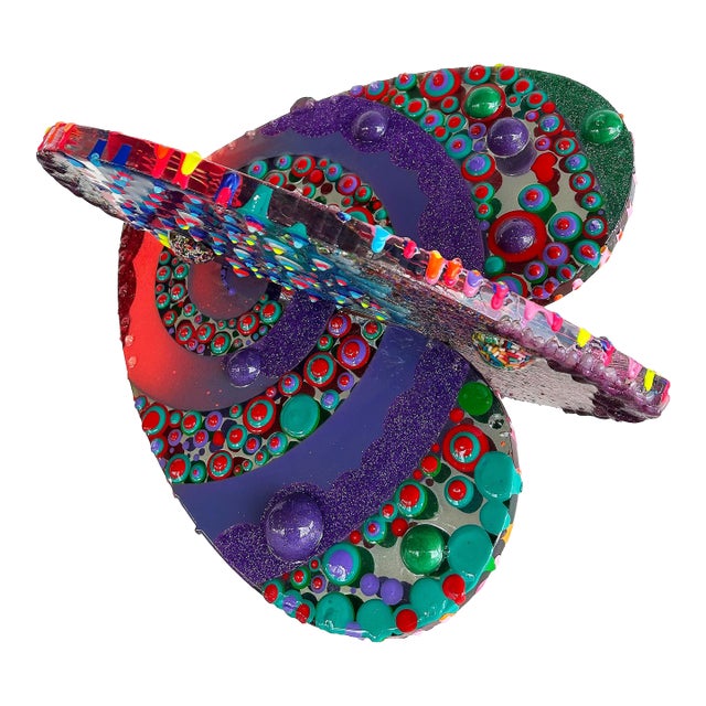 Acrylic, Epoxy Resin "Love Sculpture", Artists Michael Gitter and Jillian Whelan For Sale