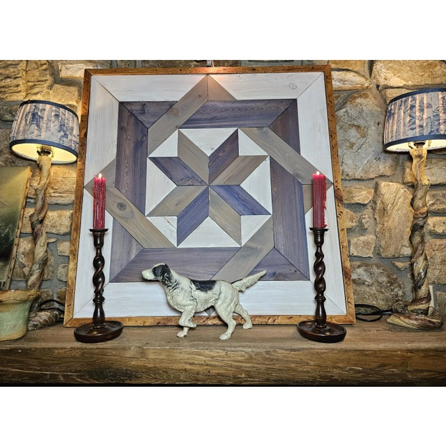 A timeless pair of early 20th-century English oak candlesticks, beautifully hand-turned with classic barley twist columns...