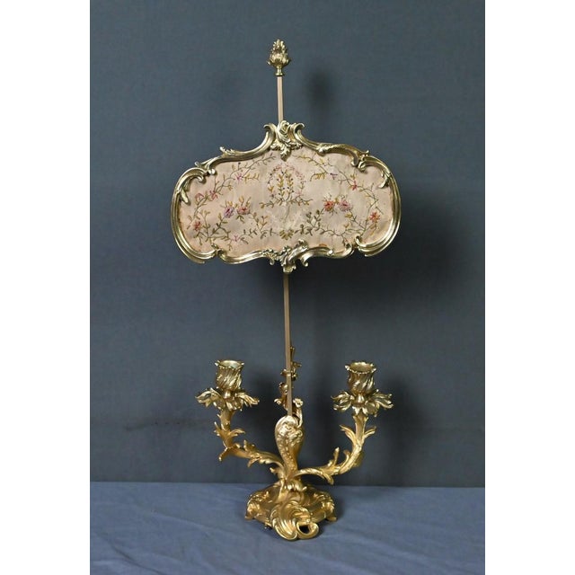 Antique Louis XV Chandelier in Gilt Bronze, 1850s For Sale - Image 5 of 18