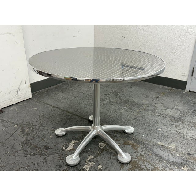 Design Plus Gallery presents a Modern Aluminum Table by Jorge Pensi for Knoll. Designed in 1988 and produced by Amat-3,...