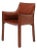 Mid-20th Century 413 “Cab” Chair Attributed to Mario Bellini for Cassina in Hazelnut Leather For Sale