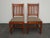 Stickley Pair of Vintage L. & J. G. Stickley Mission Cherry Wood Side Chairs For Sale - Image 4 of 12