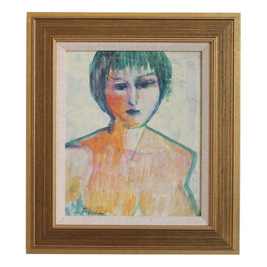 Piccini, Hidden Portraits XII, 1980s-1990s, Acrylic on Board For Sale
