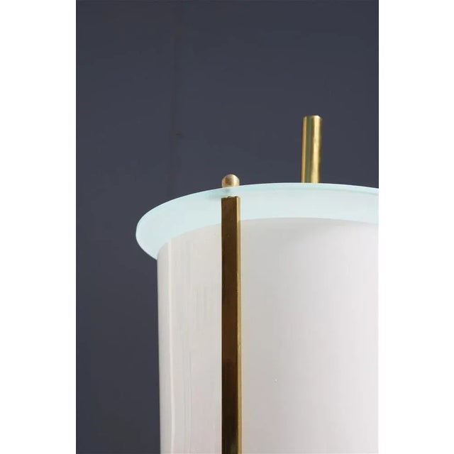 Floor Lamp in Brass and Acrylic Glass from Stilnovo, 1950s For Sale - Image 12 of 13