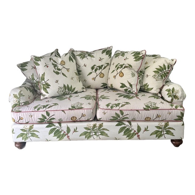 Late 20th Century Henredon Furniture Upholstered Sofa For Sale