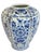 1970s 1970s Large Hand-Painted Delft Blue & White Vase With Bird Motif For Sale - Image 5 of 11