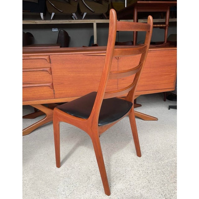 Midcentury Modern Danish Teak Dining Chairs by Kai Kristiansen, Set of 6 For Sale - Image 11 of 18