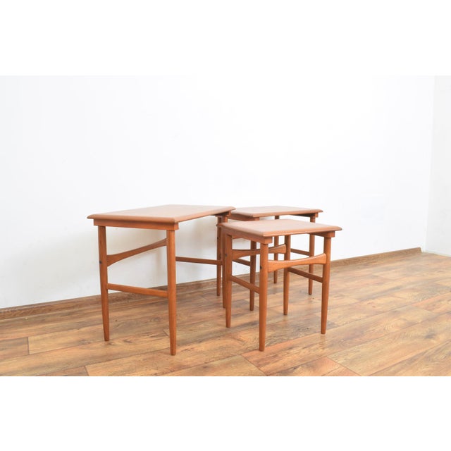 Mid-Century Danish Teak Nesting Tables, 1960s, Set of 3 For Sale - Image 12 of 13